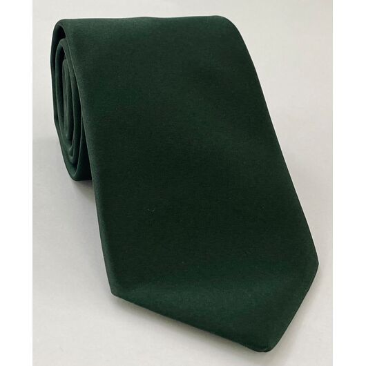 Forest Green Satin Silk Tie #ISAT-15