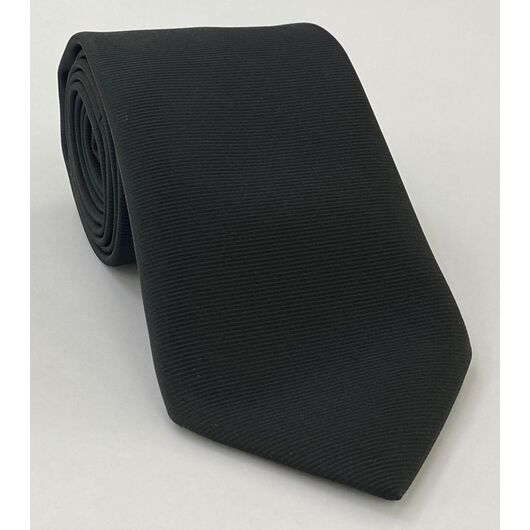 Black Large Twill Silk Tie LTWT-10