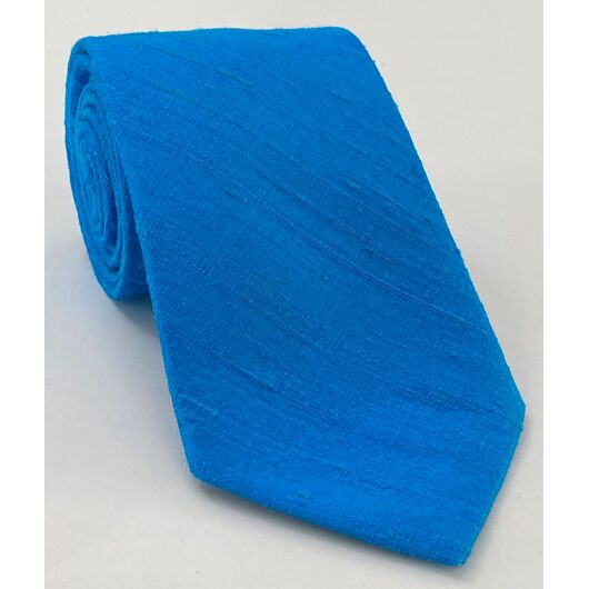 Ocean Blue Thai Rough Silk Tie THRT-5