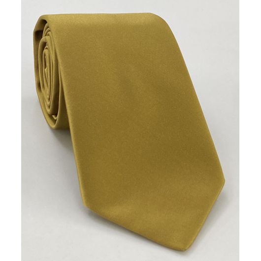 Gold Satin Silk Tie ISAT-12