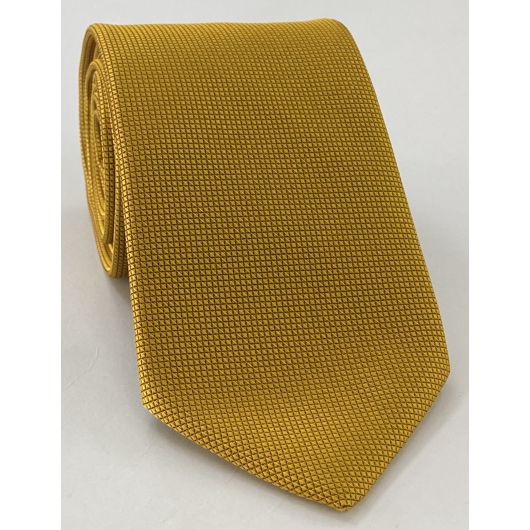 Yellow Gold Diamond Weave Silk Tie DT-20