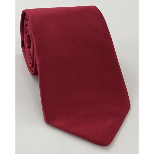 Red Satin Silk Tie #ISAT-9