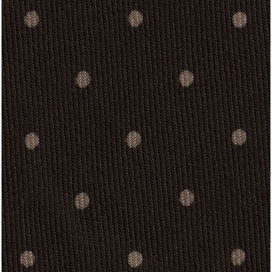 Off-White on Dark Chocolate Macclesfield Printed Wool  MCWP-9