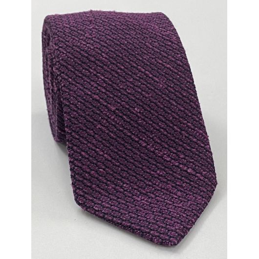 Purple Shantung Grenadine Grossa Silk Tie SHGT-8