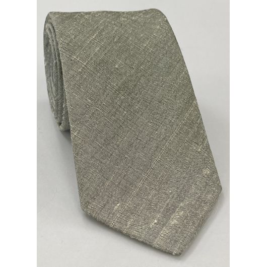 Medium Charcoal Gray Thai Rough Silk Tie THRT-2