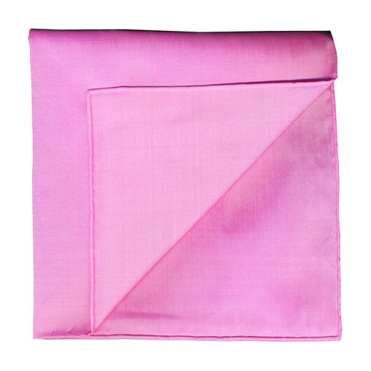 {[en]:Sweet Pink Shot Thai Silk Pocket Square