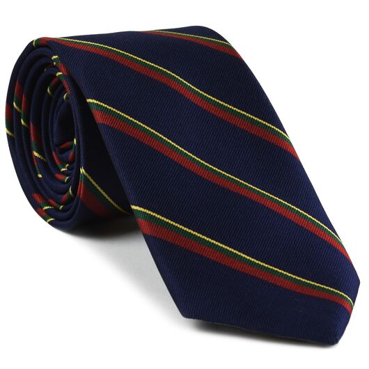 {[en]:Royal Marines Stripe Silk Tie