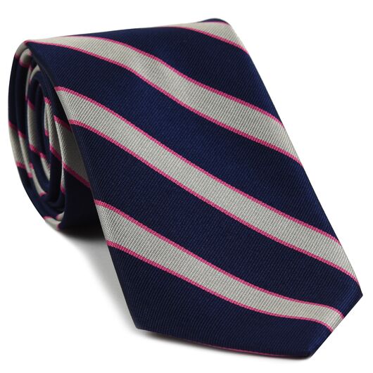 {[en]:Pembroke College Oxford Stripe Silk Tie
