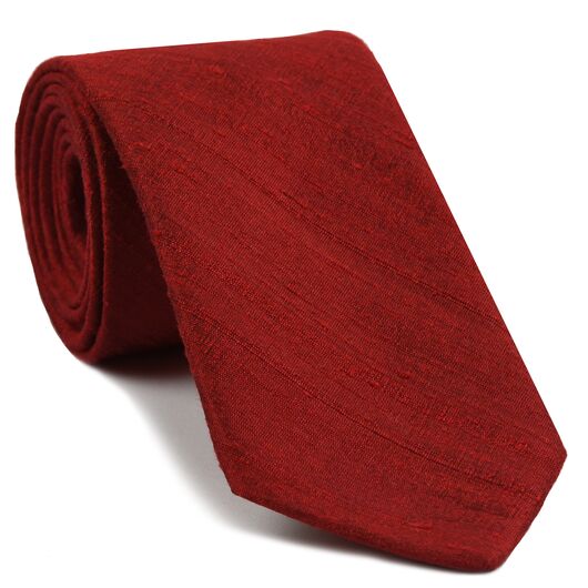 {[en]:Red Thai Rough Silk Tie