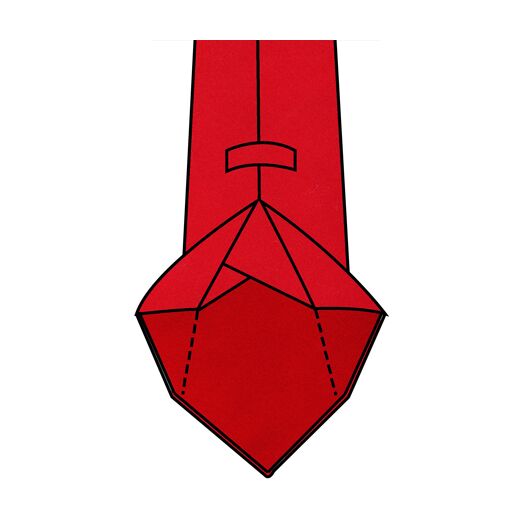 7-fold Unlined Tie Construction With Rolled Edges And No Tipping
